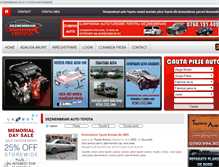 Tablet Screenshot of dezmembraritoyota.com
